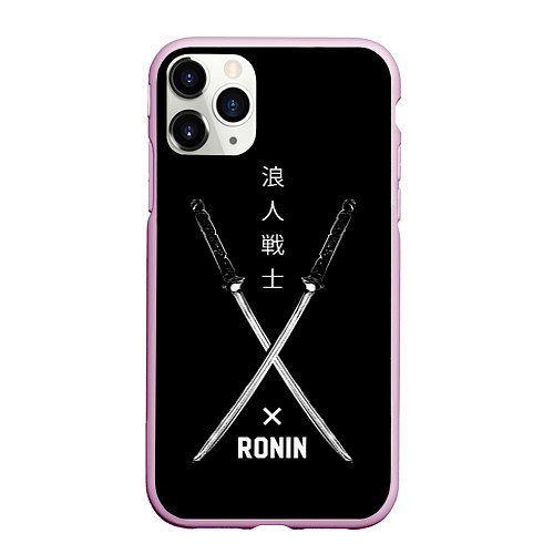 Чехол iPhone 11 Pro матовый Ronin / 3D-Розовый – фото 1