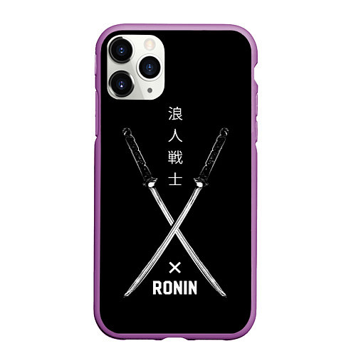 Чехол iPhone 11 Pro матовый Ronin / 3D-Фиолетовый – фото 1