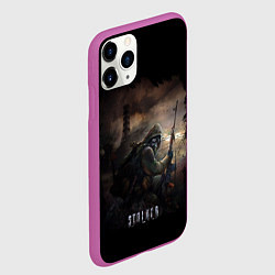 Чехол iPhone 11 Pro матовый S T A L K E R, цвет: 3D-фиолетовый — фото 2