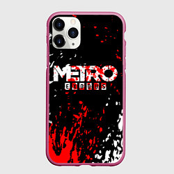 Чехол iPhone 11 Pro матовый METRO EXODUS, цвет: 3D-малиновый