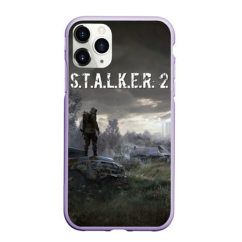 Чехол iPhone 11 Pro матовый STALKER 2 / 3D-Светло-сиреневый – фото 1