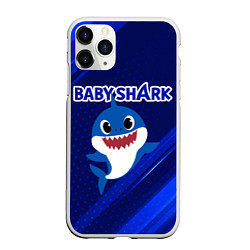 Чехол iPhone 11 Pro матовый BABY SHARK БЭБИ ШАРК, цвет: 3D-белый
