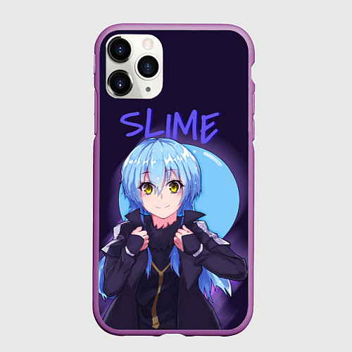 Чехол iPhone 11 Pro матовый Slime / 3D-Фиолетовый – фото 1