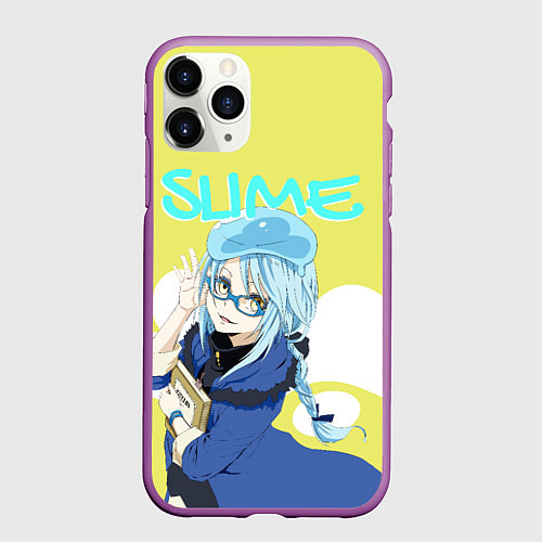 Чехол iPhone 11 Pro матовый Slime / 3D-Фиолетовый – фото 1
