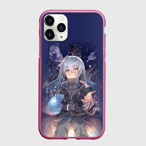 Чехол iPhone 11 Pro матовый Rimuru Tempest / 3D-Малиновый – фото 1