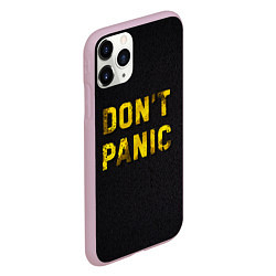 Чехол iPhone 11 Pro матовый DONT PANIC, цвет: 3D-розовый — фото 2