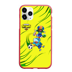 Чехол iPhone 11 Pro матовый Brawl Stars футбол