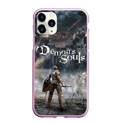 Чехол iPhone 11 Pro матовый Demons Souls, цвет: 3D-розовый