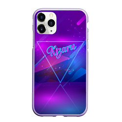 Чехол iPhone 11 Pro матовый Kizaru Born to Trap на спине, цвет: 3D-светло-сиреневый