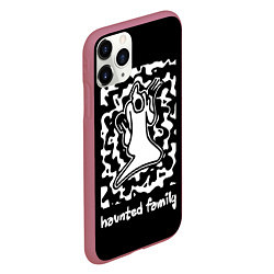 Чехол iPhone 11 Pro матовый Haunted Family Kizaru, цвет: 3D-малиновый — фото 2