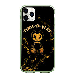 Чехол iPhone 11 Pro матовый Bendy And The Ink Machine, цвет: 3D-салатовый