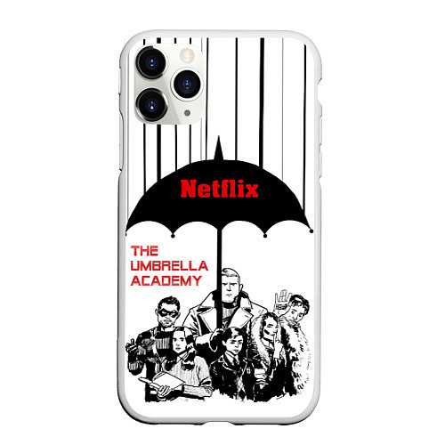 Чехол iPhone 11 Pro матовый The Umbrella Academy Season 3 / 3D-Белый – фото 1