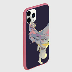 Чехол iPhone 11 Pro матовый Маньяк акудама, цвет: 3D-малиновый — фото 2