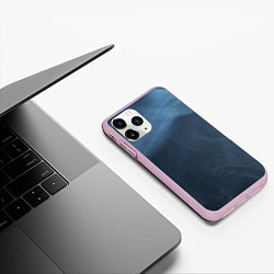 Чехол iPhone 11 Pro матовый Дымчатый, цвет: 3D-розовый — фото 2