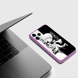 Чехол iPhone 11 Pro матовый Магическая битва, цвет: 3D-фиолетовый — фото 2