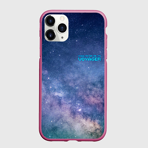 Чехол iPhone 11 Pro матовый Услышь мой вой уже, это Voyager / 3D-Малиновый – фото 1