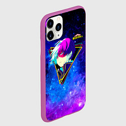 Чехол iPhone 11 Pro матовый Моя геройская академия, цвет: 3D-фиолетовый — фото 2