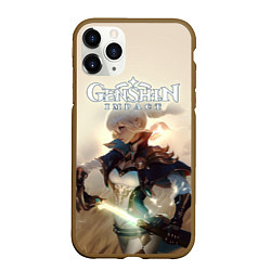 Чехол iPhone 11 Pro матовый Genshin Impact