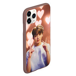 Чехол iPhone 11 Pro матовый JUNGKOOK BTS, цвет: 3D-коричневый — фото 2