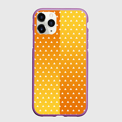 Чехол iPhone 11 Pro матовый ЗЕНИЦУ КИМОНО, цвет: 3D-фиолетовый