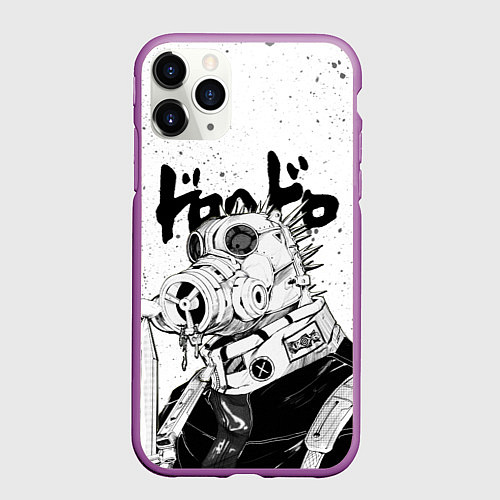 Чехол iPhone 11 Pro матовый DOROHEDORO / 3D-Фиолетовый – фото 1