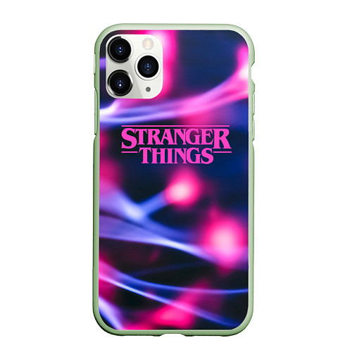 Чехол iPhone 11 Pro матовый STRANGER THINGS S / 3D-Салатовый – фото 1