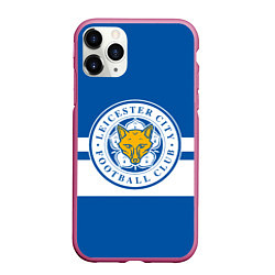 Чехол iPhone 11 Pro матовый LEICESTER CITY, цвет: 3D-малиновый