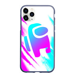 Чехол iPhone 11 Pro матовый AMONG US - NEON