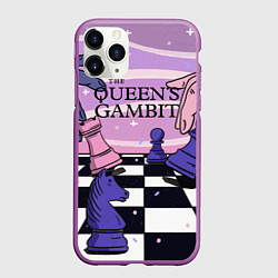 Чехол iPhone 11 Pro матовый The Queens Gambit, цвет: 3D-фиолетовый