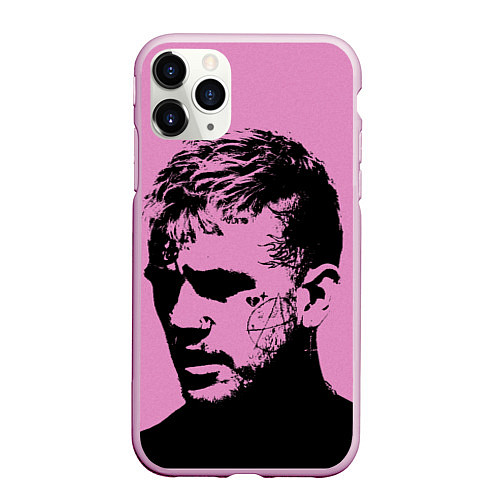 Чехол iPhone 11 Pro матовый Lil peep / 3D-Розовый – фото 1