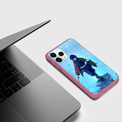 Чехол iPhone 11 Pro матовый ГИЮ ТОМИОКА, цвет: 3D-малиновый — фото 2