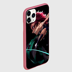 Чехол iPhone 11 Pro матовый ТАНДЖИРО, цвет: 3D-малиновый — фото 2