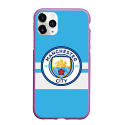 Чехол iPhone 11 Pro матовый MANCHESTER CITY, цвет: 3D-фиолетовый