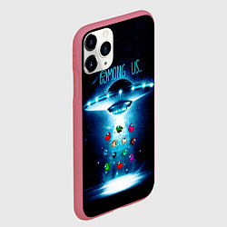 Чехол iPhone 11 Pro матовый Среди Нас, цвет: 3D-малиновый — фото 2