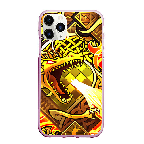 Чехол iPhone 11 Pro матовый CS GO DRAGON LORE / 3D-Розовый – фото 1