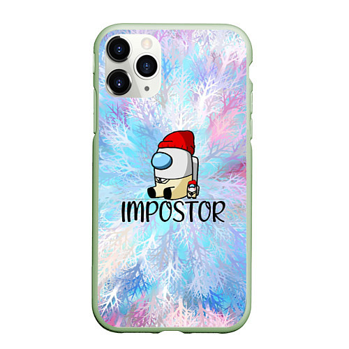 Чехол iPhone 11 Pro матовый Impostor / 3D-Салатовый – фото 1