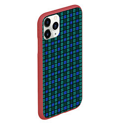 Чехол iPhone 11 Pro матовый Клетка, цвет: 3D-красный — фото 2