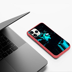 Чехол iPhone 11 Pro матовый Among Us Dab, цвет: 3D-красный — фото 2