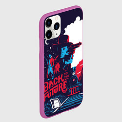Чехол iPhone 11 Pro матовый Назад в будущее, цвет: 3D-фиолетовый — фото 2