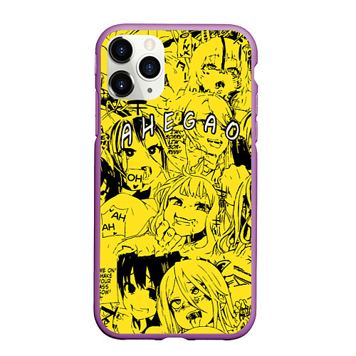 Чехол iPhone 11 Pro матовый AHEGAO / 3D-Фиолетовый – фото 1