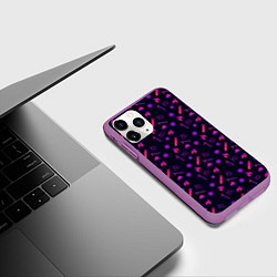 Чехол iPhone 11 Pro матовый 2020 год, цвет: 3D-фиолетовый — фото 2