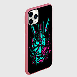 Чехол iPhone 11 Pro матовый Cyber Samurai, цвет: 3D-малиновый — фото 2
