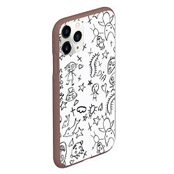 Чехол iPhone 11 Pro матовый DIE ANTWOORD, цвет: 3D-коричневый — фото 2
