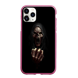 Чехол iPhone 11 Pro матовый Древний Вампир, цвет: 3D-малиновый