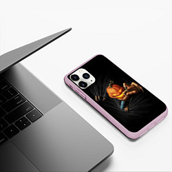 Чехол iPhone 11 Pro матовый Jack Skellington, цвет: 3D-розовый — фото 2