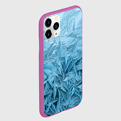 Чехол iPhone 11 Pro матовый Иней, цвет: 3D-фиолетовый — фото 2