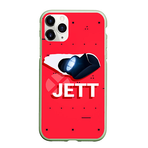 Чехол iPhone 11 Pro матовый Jett / 3D-Салатовый – фото 1