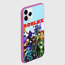 Чехол iPhone 11 Pro матовый ROBLOX, цвет: 3D-фиолетовый — фото 2