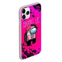 Чехол iPhone 11 Pro матовый Among Us Sus Boy Z, цвет: 3D-розовый — фото 2
