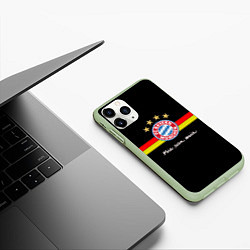 Чехол iPhone 11 Pro матовый Бавария, цвет: 3D-салатовый — фото 2